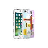 Zipax Iphone Se 2022 İle Uyumlu Apple Kılıf Renkli Desenli Silikon Elegans + Kablo Koruyucu Ekran No2