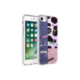Zipax Iphone Se 2022 İle Uyumlu Apple Kılıf Renkli Desenli Silikon Elegans + Kablo Koruyucu Ekran No8
