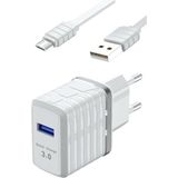 Zipax Lg G2 G3 G4 G5 G6 Q6 Q60 K40S Mini Beat Micro USB Şarj Aleti 3.0 Hızlı Quick - AZ-C32QM - Beyaz