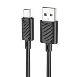 Zipax LG K50s, K51s, K61, Q70, V20, V30 ile Uyumlu Type-C 3.0A Şarj Data Kablosu, 1m, Siyah