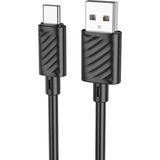 Zipax Lg K50S K51S K61 Q70 V20 V30 Type-C 3.0A Şarj Data Kablosu HOC-X88-AC - Hoc-X88-AC Siyah
