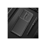 Zipax Oppo A5 2020 Kılıf Karbon Görünümlü Silikon -Zr-Negro + Kablo Koruyucu + Ekran Koruyucu