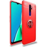 Zipax Oppo A5 2020 Kılıf Ravel Yüzüklü Standlı Silikon Kapak