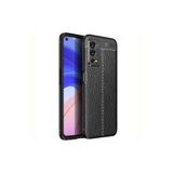 Zipax Oppo A55 4G İle Uyumlu Kılıf Deri Görünümlü Silikon Zr Niss,OppoA554G251ZrNiss26725RNKUCZF