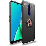 Zipax Oppo A9 2020 Kılıf Ravel Yüzüklü Standlı Silikon Kapak