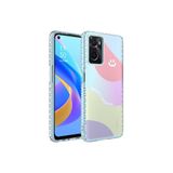 Zipax Oppo A96 4G İle Uyumlu Kılıf Renkli Desenli Silikon Elegans + Kablo Koruyucu Ekran No7
