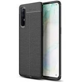 Zipax Oppo Reno 3 Pro 5g Kılıf Deri Görünümlü Silikon Zipax-Zr-Niss