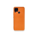 Zipax Realme C15 İle Uyumlu C25 C25S Kılıf Lansman İçi Kadife Şık Sade Görünüm Azn Nno Turuncu