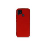 Zipax Realme C15 İle Uyumlu C25 C25S Kılıf Lansman İçi Kadife Şık Sade Görünüm Kırmızı