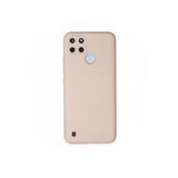 Zipax Realme C21Y İle Uyumlu C25Y Kılıf Lansman İçi Kadife Şık Sade Görünüm Azn Nno Pembe