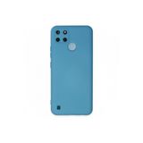 Zipax Realme C21Y İle Uyumlu C25Y Kılıf Lansman İçi Kadife Şık Sade Görünüm Mavi