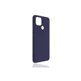 Zipax Realme C25Y İle Uyumlu Oppo Kılıf Soft Silikon Zr Bye + Kablo Koruyucu Ekran Lacivert