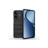 Zipax Realme C63 İle Uyumlu Kılıf Kasisli İçi Kadife Silikon Azn Opimum Siyah