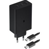 Zipax Redmi Note 8 9 9t 10 10S Lite Pro 65W Pd/pd/usb 3-Girişli Hızlı Şarj Aleti Set SUBZ-SG88-C - Subz-SG88-C Siyah
