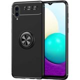 Zipax Samsung Galaxy A02 Kılıf Ravel Yüzüklü Standlı Silikon Kapak