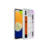 Zipax Samsung Galaxy A03 İle Uyumlu Kılıf Airbag Kenarlı Renkli Desenli Silikon Elegans Kapak No1