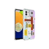 Zipax Samsung Galaxy A03 İle Uyumlu Kılıf Airbag Kenarlı Renkli Desenli Silikon Elegans Kapak Siyah,ElegansSmA0323336224RkRnk