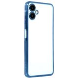 Zipax Samsung Galaxy A07 ile Uyumlu Kılıf, Silikon, Lazer Lensli Kamera Korumalı, Mavi