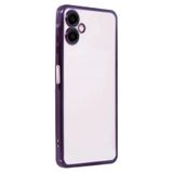 Zipax Samsung Galaxy A07 ile Uyumlu Kılıf, Silikon, Lazer Lensli Kamera Korumalı, Mor