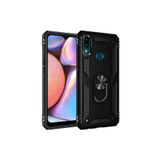 Zipax Samsung Galaxy A10S İle Uyumlu Kılıf Vega Zırh Tank Tam Koruma Kapak + Kablo Koruyucu A++ Siyah