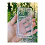 Zipax Samsung Galaxy A22 İle Uyumlu M22 M32 Kılıf Şeffaf Kartlıklı Silikon Azn Setrakart