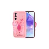 Zipax Samsung Galaxy A25 İle Uyumlu 5G Kılıf Kamera Korumalı Kelebek Kanatlı Kapak Zr Kapya Açık Pembe