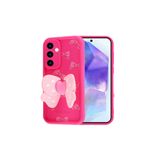 Zipax Samsung Galaxy A25 İle Uyumlu 5G Kılıf Kamera Korumalı Kelebek Kanatlı Kapak Zr Kapya Pembe