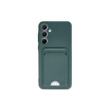 Zipax Samsung Galaxy A25 İle Uyumlu 5G Kılıf Kartlıklı Renkli Silikon Azn Kelvn Yeşil