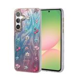 Zipax Samsung Galaxy A25 İle Uyumlu 5G Kılıf Parlak Desenli Taşlı Azn Blade Beyaz