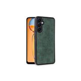 Zipax Samsung Galaxy A35 İle Uyumlu 5G Kılıf Deri Görünüm Silikon Kapak Azn Aras Yeşil