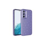 Zipax Samsung Galaxy A35 İle Uyumlu 5G Kılıf Kamera Korumalı Simli Lüks Zr Koton Mor