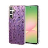 Zipax Samsung Galaxy A35 İle Uyumlu 5G Kılıf Parlak Desenli Taşlı Azn Blade Lila