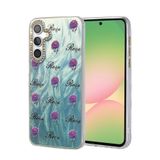 Zipax Samsung Galaxy A35 İle Uyumlu 5G Kılıf Parlak Desenli Taşlı Azn Blade Mavi
