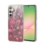 Zipax Samsung Galaxy A35 İle Uyumlu 5G Kılıf Parlak Desenli Taşlı Azn Blade Pembe