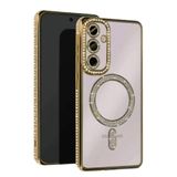 Zipax Samsung Galaxy A35 ile Uyumlu Kılıf, Taşlı, Sarı