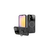 Zipax Samsung Galaxy A54 İle Uyumlu Kılıf Kamera Korumalı Lensli Standlı Azn Joylens Siyah