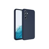 Zipax Samsung Galaxy A54 İle Uyumlu Kılıf Lansman İçi Kadife Silikon Zr Mara Lacivert