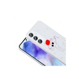 Zipax Samsung Galaxy A55 İle Uyumlu 5G Kılıf Soft Silikon Mgsafe Özellikli Kapak Zr Folk Kırmızı