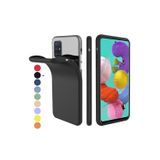 Zipax Samsung Galaxy A71 Kılıf -Anano Soft Pürüzsüz Renkli Silikon - Siyah