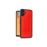 Zipax Samsung Galaxy İle Uyumlu A06 Kılıf Deri Görünüm Silikon Kapak Azn Aras Kırmızı