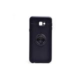 Zipax Samsung Galaxy İle Uyumlu J4 Plus Kılıf Ravel Yüzüklü Standlı Silikon Kapak Siyah