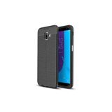 Zipax Samsung Galaxy İle Uyumlu J6 Plus Kılıf Deri Görünümlü Silikon Zr Niss Siyah,GlxJ6Pl23ZrNiss2242TKRRkRnk