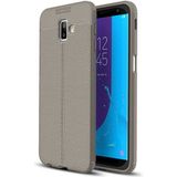 Zipax Samsung Galaxy J6 Plus Kılıf Deri Görünümlü Silikon Zipax-Zr-Niss