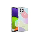 Zipax Samsung Galaxy M12 İle Uyumlu Kılıf Airbag Kenarlı Renkli Desenli Silikon Elegans Kapak No7