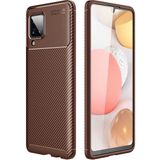 Zipax Samsung Galaxy M12 Kılıf Karbon Görünümlü Silikon Zipax-Zr-Negro