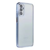 Zipax Samsung Galaxy M23 ile Uyumlu Kılıf, Silikon, Lazer Lensli Kamera Korumalı, Mavi