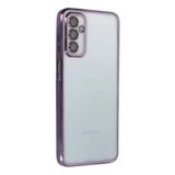 Zipax Samsung Galaxy M23 ile Uyumlu Kılıf, Silikon, Lazer Lensli Kamera Korumalı, Mor