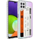 Zipax Samsung Galaxy M32 Kılıf Airbag Kenarlı Renkli Desenli Silikon Elegans Kapak