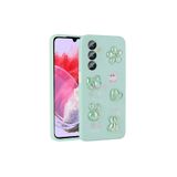 Zipax Samsung Galaxy M34 5G İle Uyumlu Kılıf Kabartma Figürlü Parlak Zr Toys Yeşil