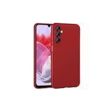 Zipax Samsung Galaxy M34 5G İle Uyumlu Kılıf Mat Esnek Silikon Zr Premier Kırmızı